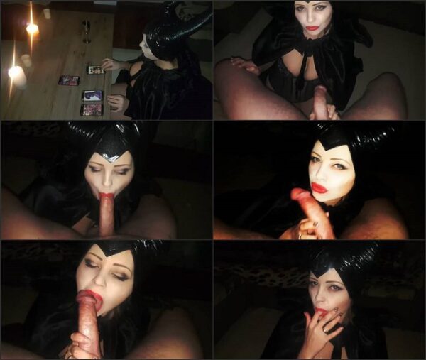 Witch, Demon Porn- Witch Sucks Big Dick And Swallow Cum In Halloween Night HD avi