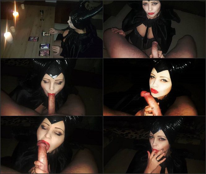 Witch, Demon Porn- Witch Sucks Big Dick And Swallow Cum In Halloween Night HD avi 3