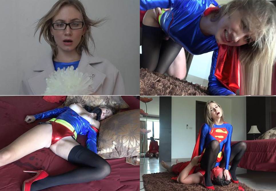 Angel The Dreamgirl - Fucked Super Girl Thru Pantyhose and Cum on her legs FullHD mp4 1080p