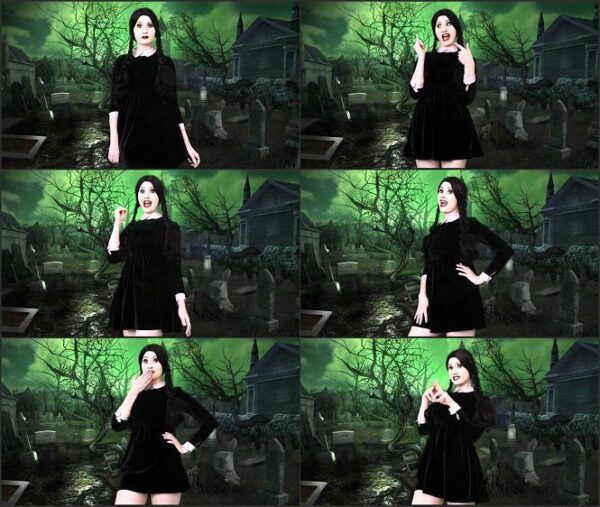 Brook Logan – Wednesday Adams SPH – Halloween, Costume, Femdom HD mp4 720p