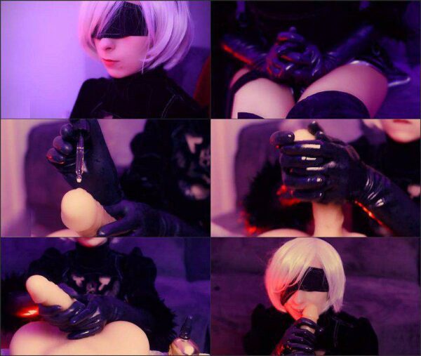 Cosplay Gaming Porn – pitykitty – 2B Latex Gloves Fantasy Handjob FullHD