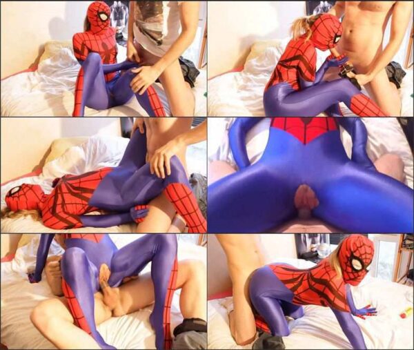 Nylon Extreme  – Superheroine Spidergirl zentai back 2016 1080p