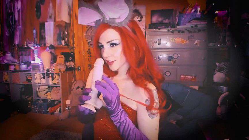 Tricky Nymph - Jessica Rabbit JOI - Halloween, Costume 1080p 5