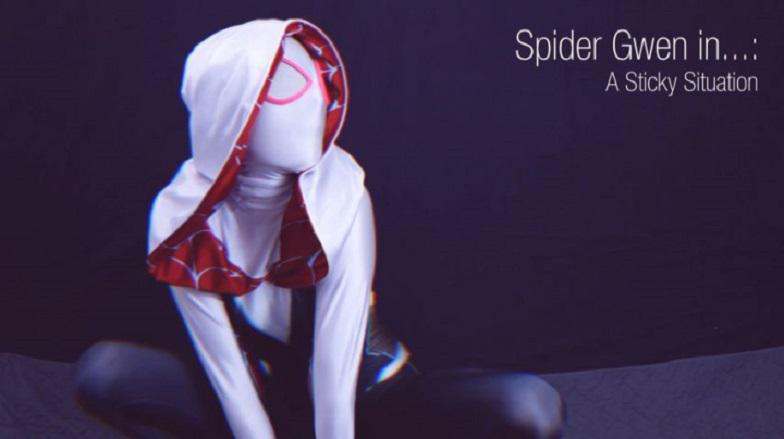 PieAllTheTime - Spider Gwen in A Sticky Situation FullHD 1080p