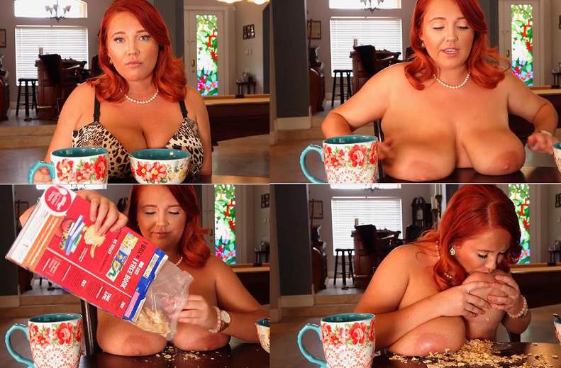 Mommy`s tits on table - AnnabelleRogers 1080p FullHD 