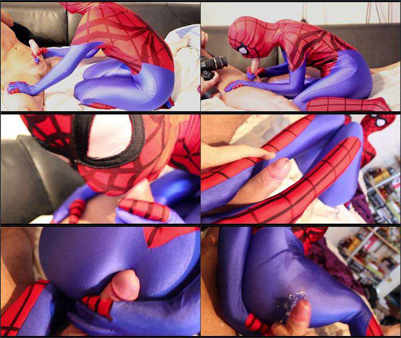 Nylon Extreme - Superheroines Spidergirl Blow job zentai FullHD 1080p