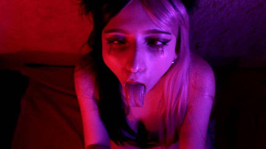 Clem_Pie - Demon Girl Sucking Dick and Cum in Mouth FullHD 1080p 7