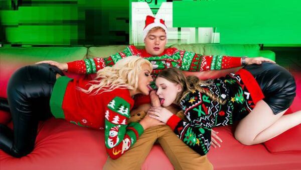 Harlow West x Taylor Vixxen Our Filthy Christmas Threesome 1080p