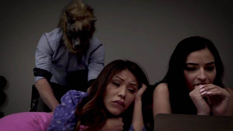 FamilyStrokes Emily Willis, Sami Parker – Slumber Party With Dad SD mp4 2018