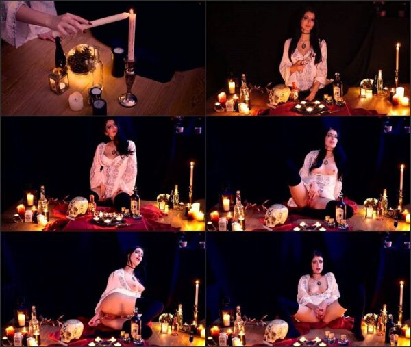Manyvids - JuneMooreXXX - The Ritual - Witch Glass Dildo Orgasm FullHD mp4 2