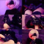 Cosplay Gaming Porn – pitykitty – 2B Latex Gloves Fantasy Handjob FullHD