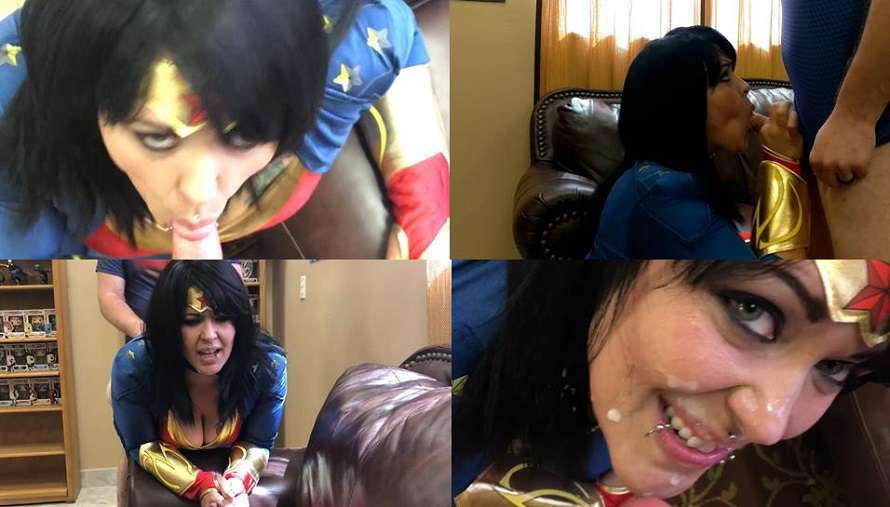 Cosplay Adult Movie - Wonder woman Fucked and Gets 3 Facials FullHD 