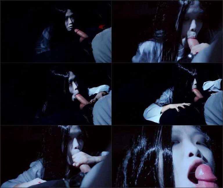 Horror Porn ZentaiFantasy – Kayako from the Grudge milks a cock 1080p