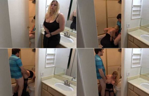 Stepson Caught Masturbating in the Bathroom Fucks Stepmom - Matthias Christ, Erin Electra FullHD 1080p