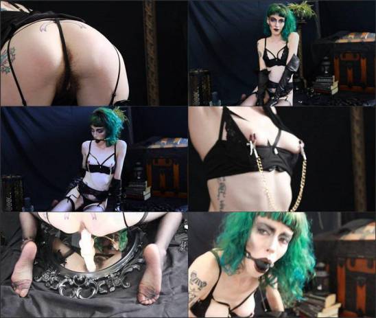 Ryland BabyLove - Goth babe mirror dildo ride FullHD 1080p 1