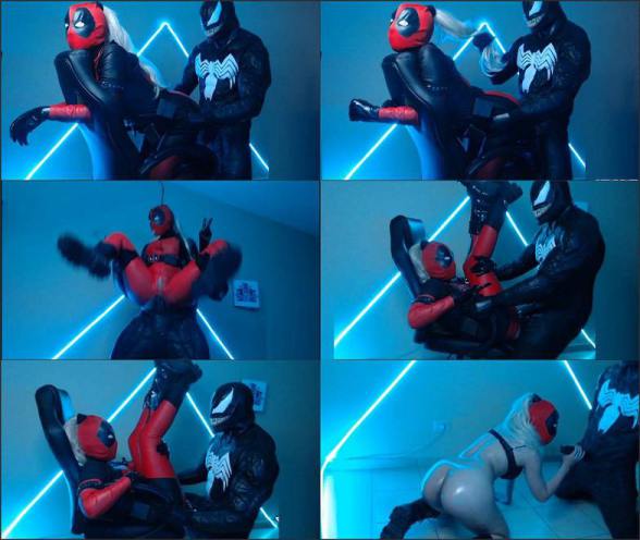 Black Kitsune – Ladydeadpool VS Venom: Hardfuck & Cumshot FullHD 1080p