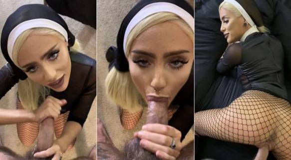 Naomi Woods – Cock Sucking Blonde Nun FullHD 1080p