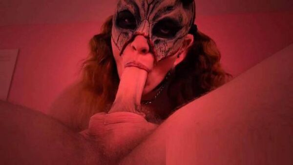 TheGoddessOfLust - Demon Succubus Swallows Soul and Cum with Amazing Sloppy Deepthroat Throatjob HD 720p 5