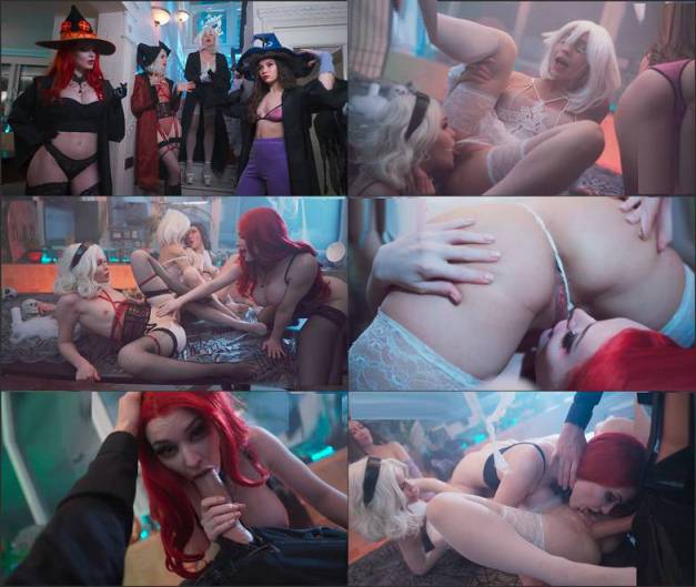 Halloween orgy Alicebong, Purelovecult , Amber Hallibell – WitchPunsch… or everything went wrong FullHD 1080p