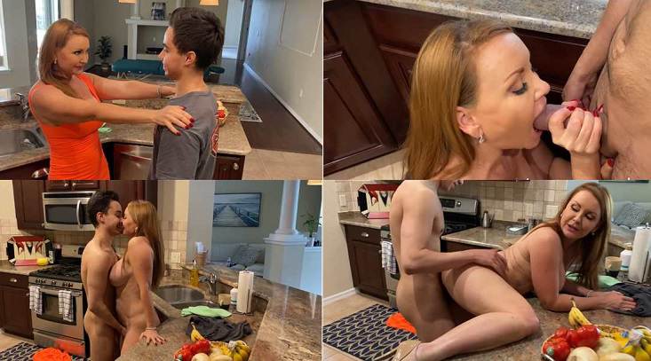 Son Adam, Janet Mason – Mrs. Mason’s Kitchen Counter Creampies Vol. 1 HD 720p