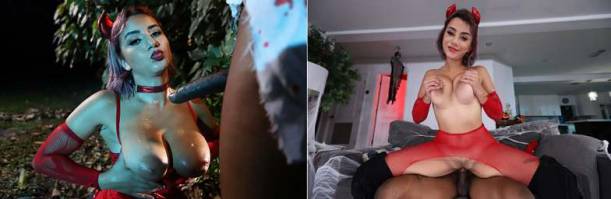 Fantasy Porn Roxie Sinner – A Zombie Swalloween HD 720p