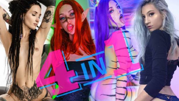 Cosplay Porn Miss Howl – 4X1 Candy Bundle HD 720p