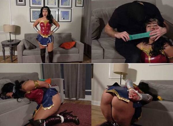 Wonder Woman Bound and Gagged by a Fan - Bound To Be GAGGED Sahrye FullHD 1080p
