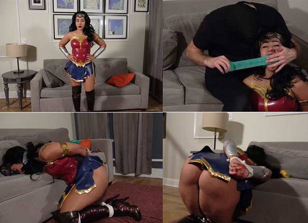 Wonder Woman Bound and Gagged by a Fan – Bound To Be GAGGED Sahrye FullHD 1080p