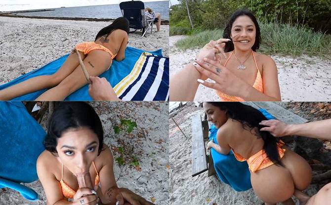 Mypervyfamily Johnny Love, Serena Santos – Lustful On Public Beach FullHD 1080p