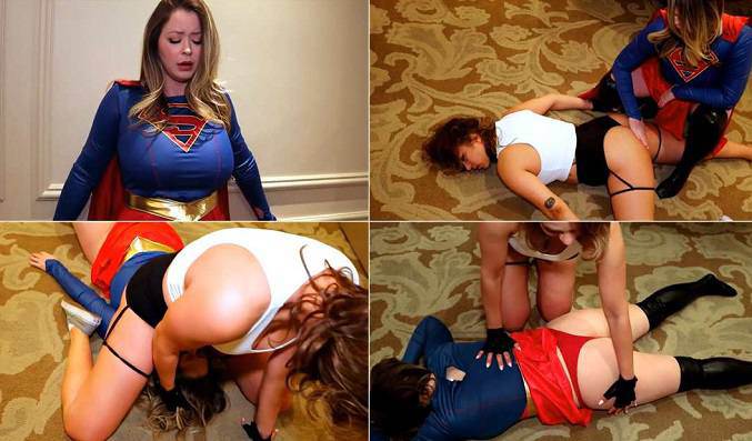 SuperheroineWorld Coco, Emily Addison – Supergirl vs. Tomb Raider FullHD 1080p