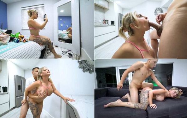 Busty Blonde Sister Made My Fantasies Come To Life - Johnny Love, Brandy Renee FullHD 1080p