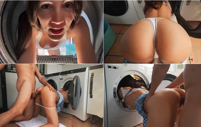 Onlyfans MySweetApple – Step Borther Help Young Step Sister Unstuck From Washing Machine FullHD 1080p